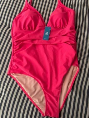 Cupshe Hot Pink One-Piece Swimsuit